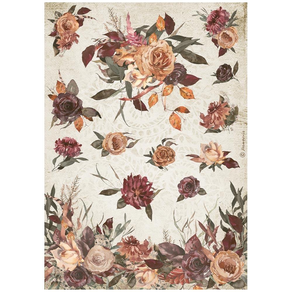Stamperia A4 RICE PAPER - OUR WAY - Flowers, Decoupage
