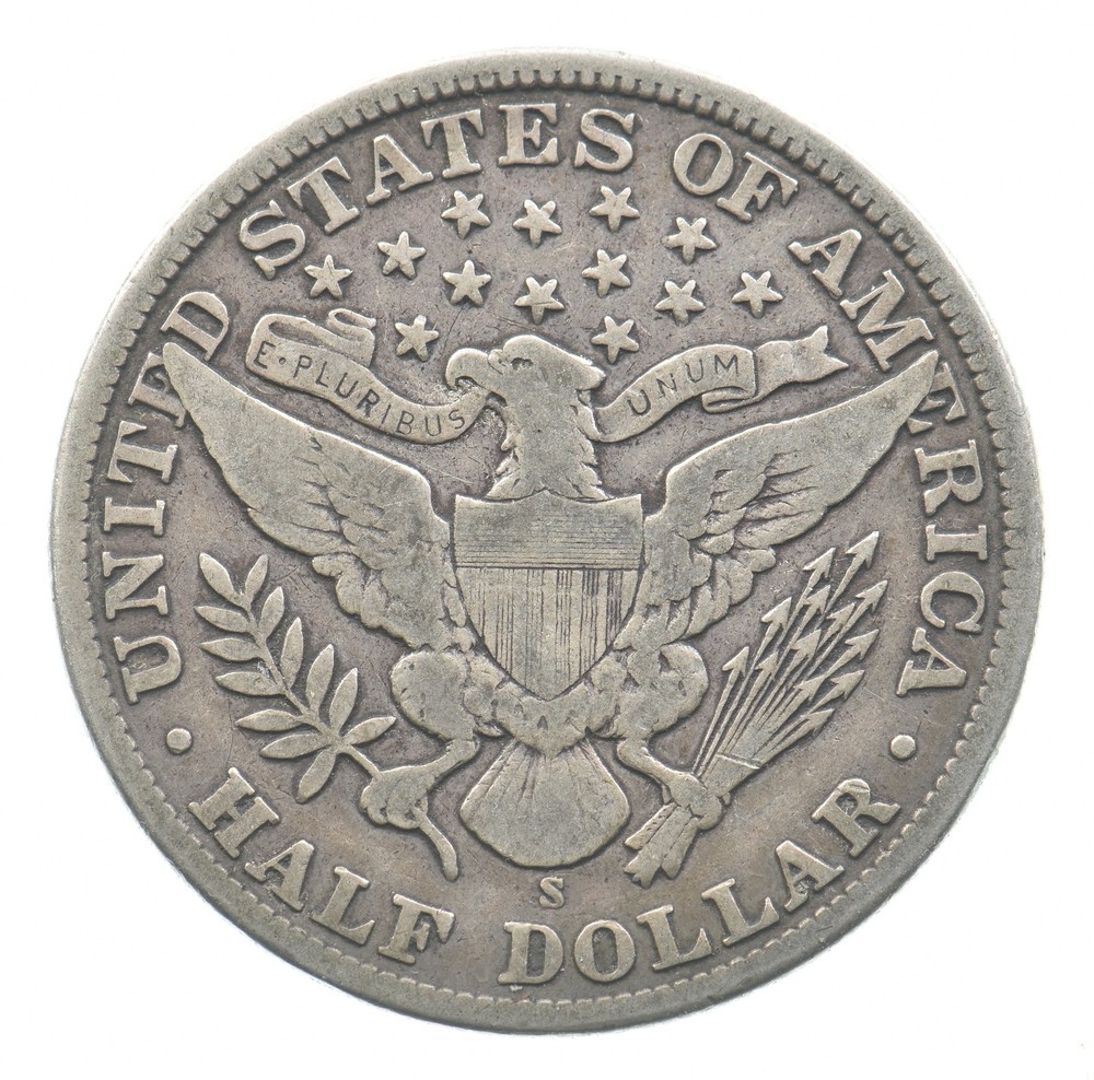 1909-S Barber Half Dollar *9084