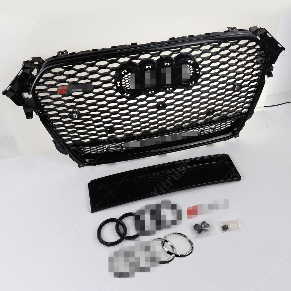 For Audi A4 S4 B8.5 RS4 Style 2013-2015 2014 Honeycomb Mesh Grille Front Grill