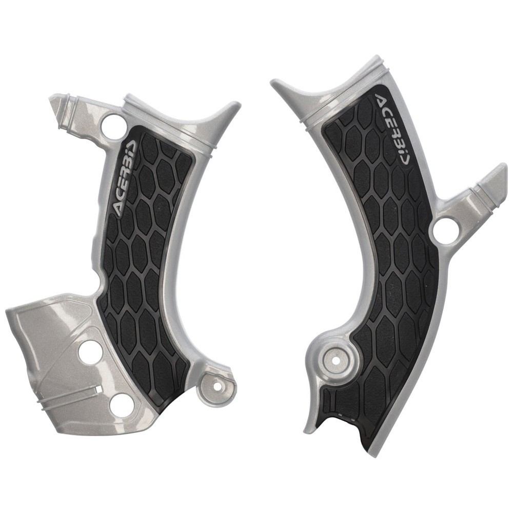 Acerbis 2981441015 X-Grip Frame Guards Silver/Black