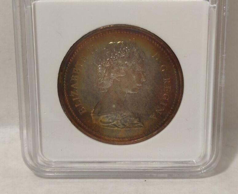 1972 CANADA SILVER DOLLAR GOLDEN TONED