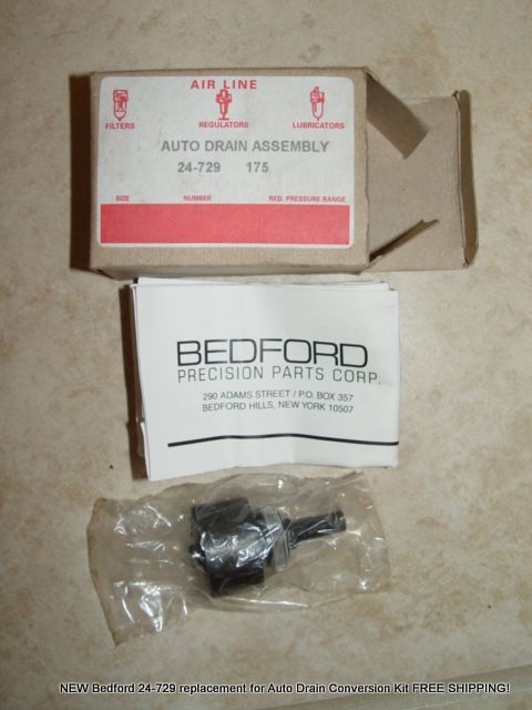 NEW Bedford 24-729 replacement for Auto Drain Conversion Kit FREE SHIPPING!