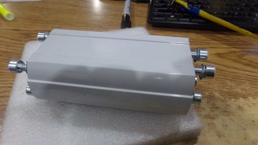 Rittal  Aluminum Solid Support Section.  6 (L) x 2.3 (H) x 3.3 (W).