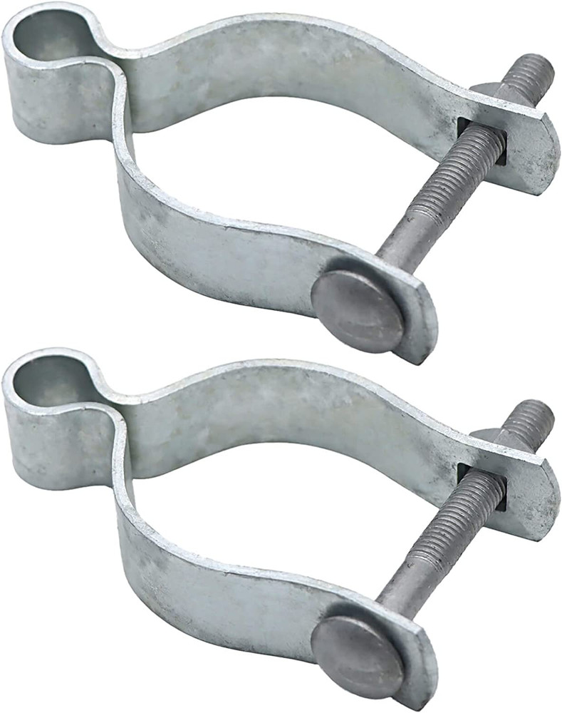 2 Pcs Chain Link Fence Gate Post Hinge for Outside Diameter Post/Pipe Pressed