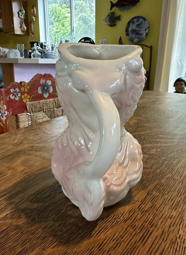 Vintage Pitcher Rooster Gold Glazed Cute