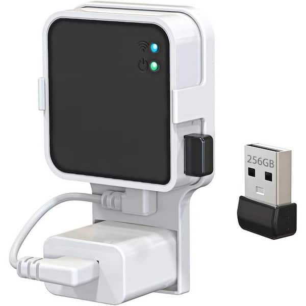 Adrinfly 256 GB USB Flash Drive with Outlet Wall Mount for Sync Module