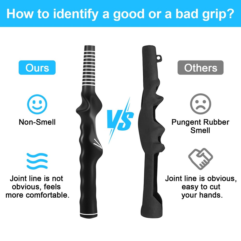 2 PCS Durable Right Hand Golf Swing Training Grip Aid Standard Teaching Trainer