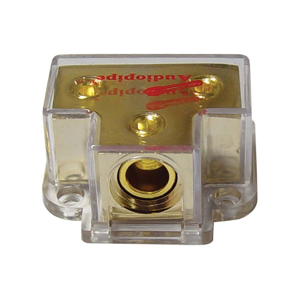 Audiopipe APPB1020 1 Input / 2 Output Power Distribution Block – Car Audio Sp...