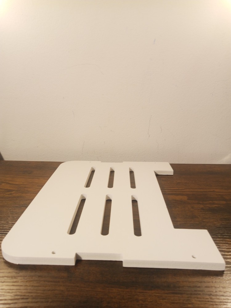 Small White Wall Mount Floating Projector Shelf Rack For TV Projector