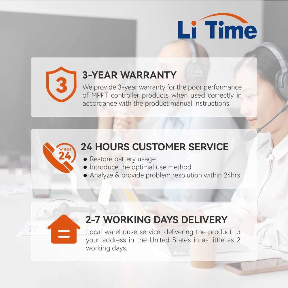 LiTime 30A MPPT 12V/24V Auto DC Input Solar Charge Controller with Bluetooth