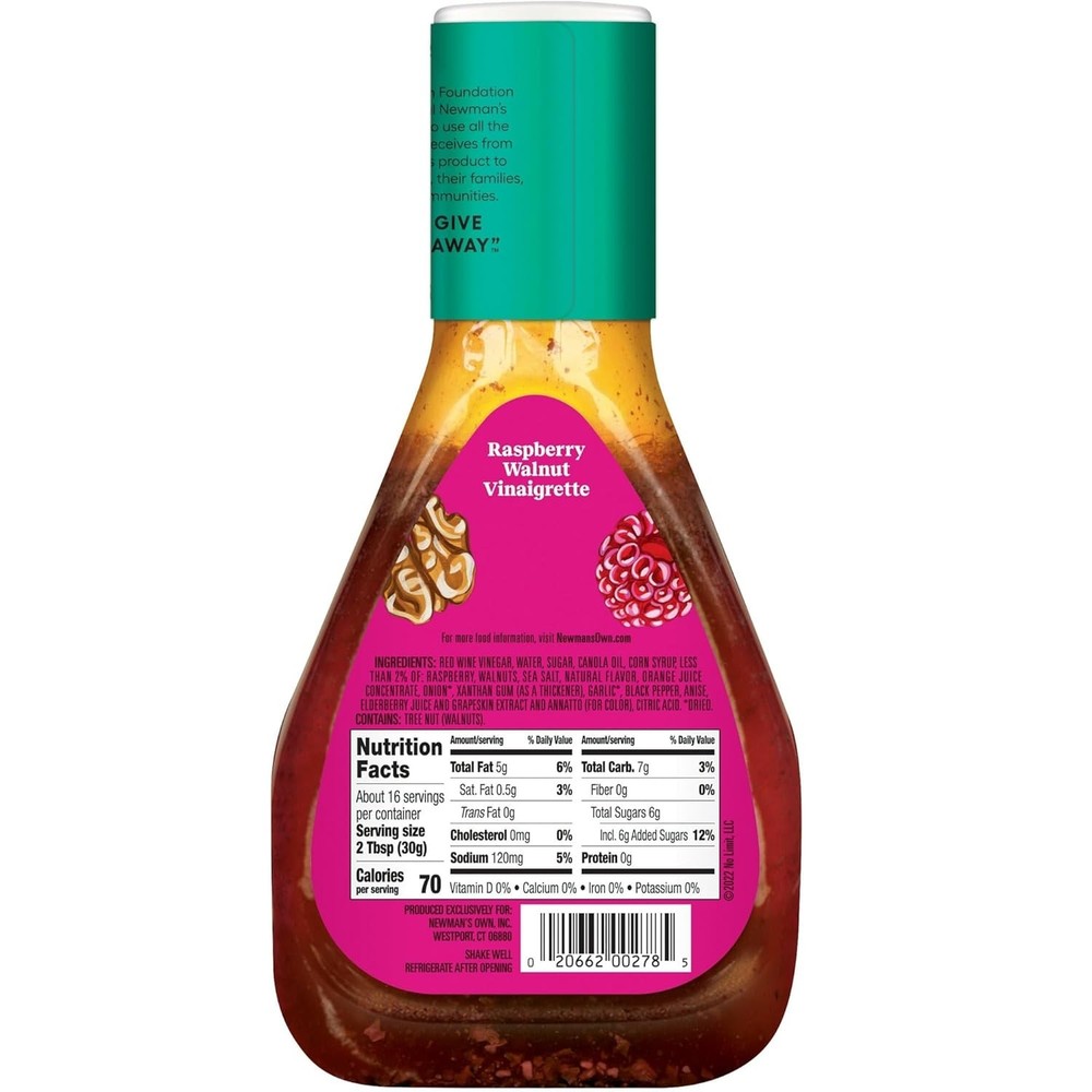 Newman's Own Raspberry Dressing - 16 oz - 2 pk