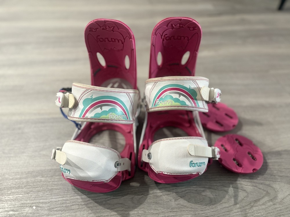 RARE Forum Women's Snowboard Bindings, Pink - Medium