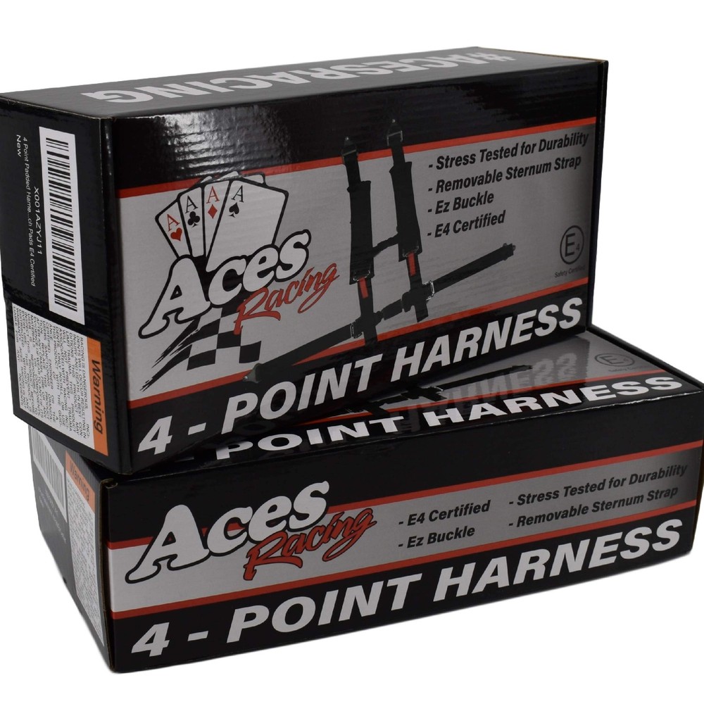 4 Point Harness with 2 Inch Padding Aces Racing Pair
