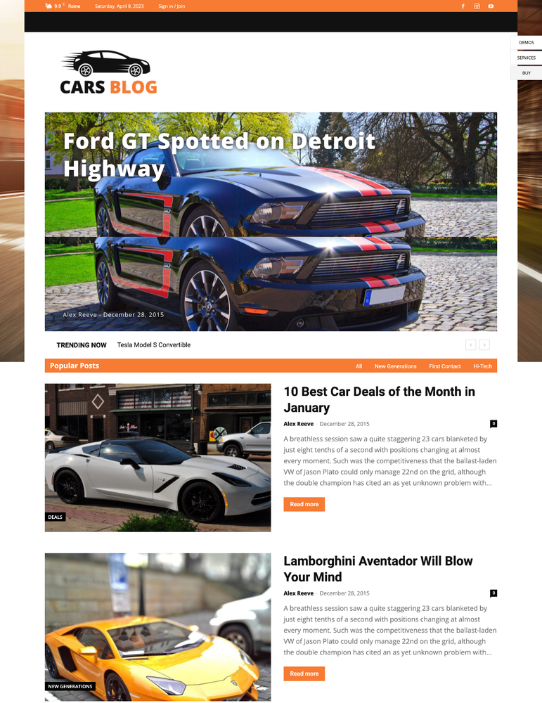 Blog Website Design with Free 5GB VPS Web Hosting