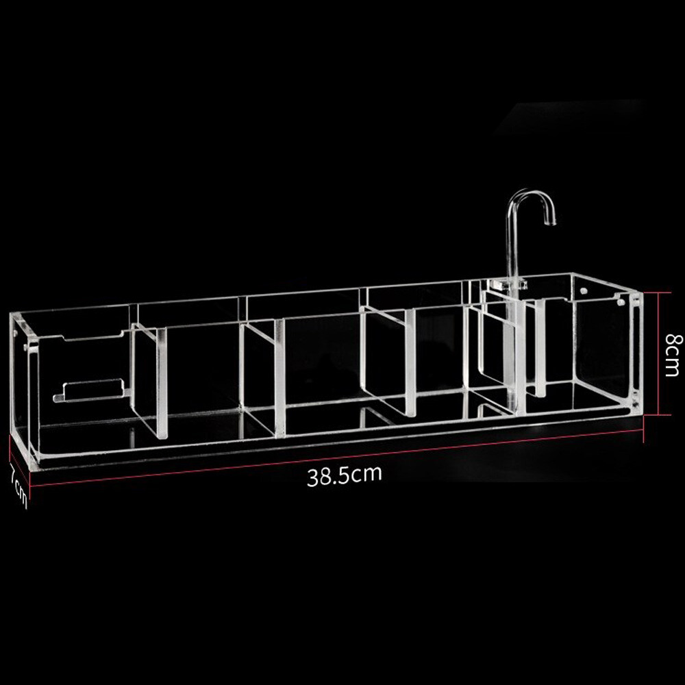 5 Grids Acrylic External Filter Box for Aquariums and Fish Tanks
