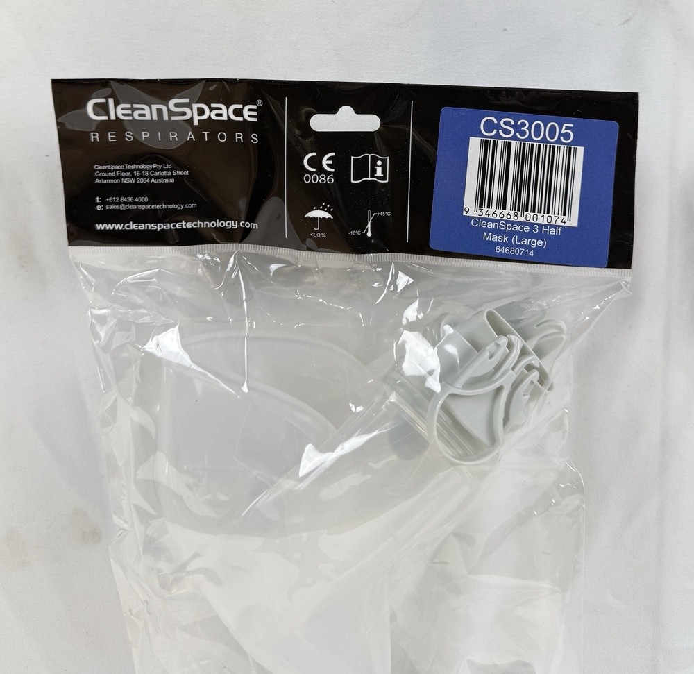 CleanSpace CS3005 Half Mask – Size Large – Compatible with CleanSpace HALO PAPR