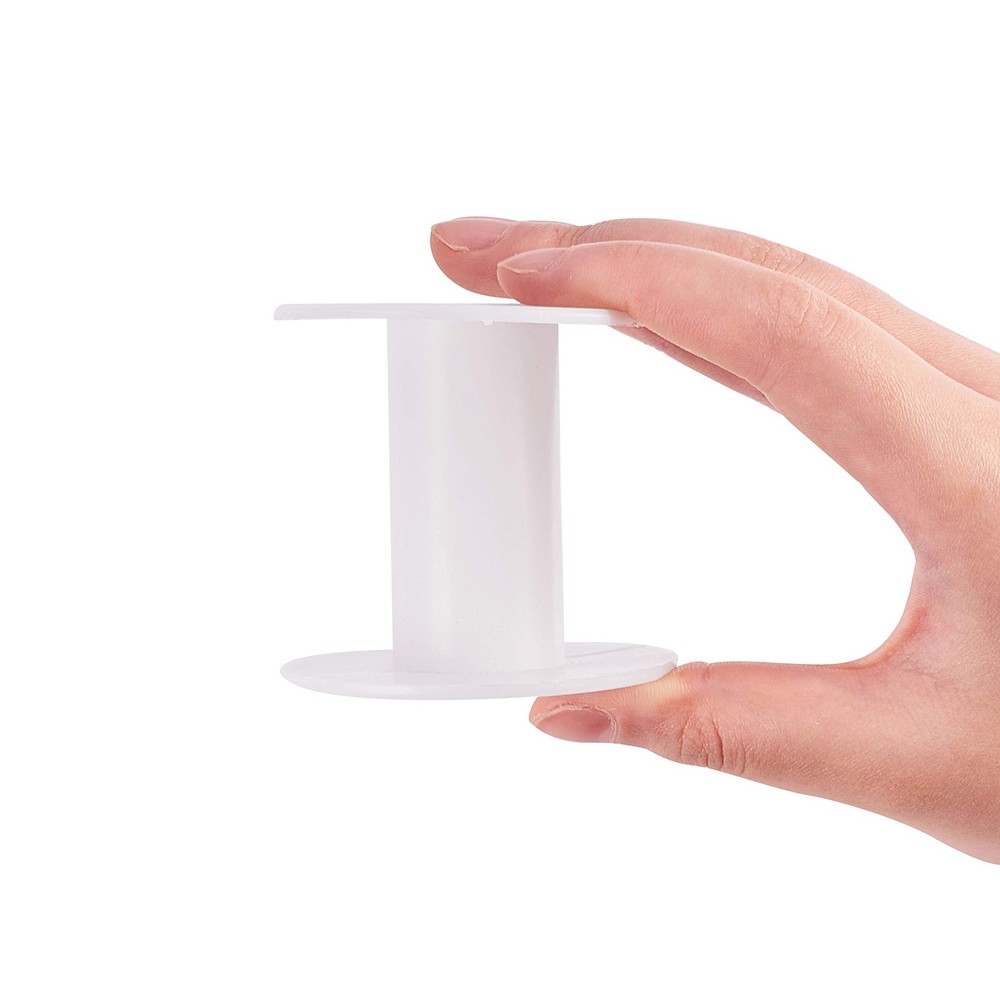 20pcs Empty Plastic Spools, 2 Inch Ribbon Spool White Wire Spools Thread Stri...