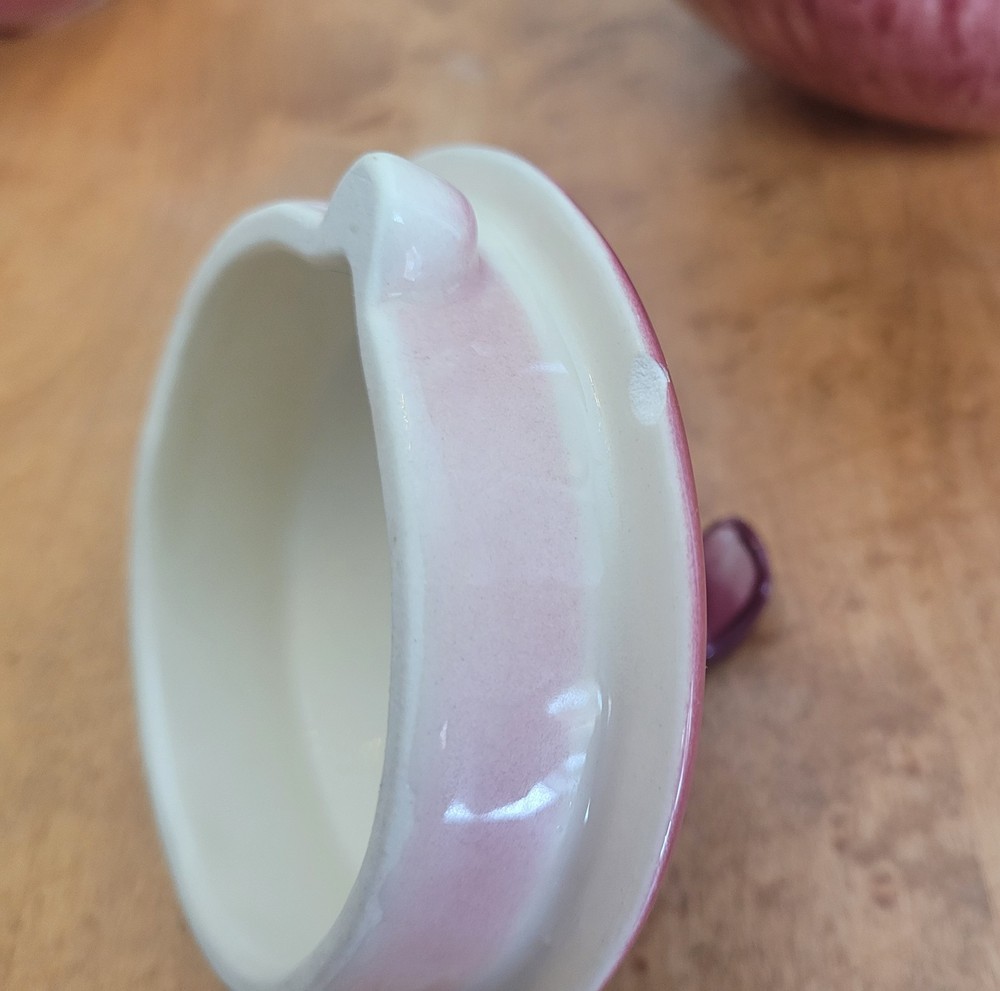 Mid Century Hull Maroon Tea Set. Beautiful!