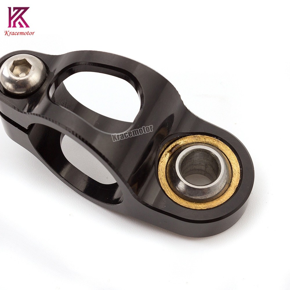 Motorcycle Universal CNC Adjustable Steering Damper Stabilizer Safety Red&Black