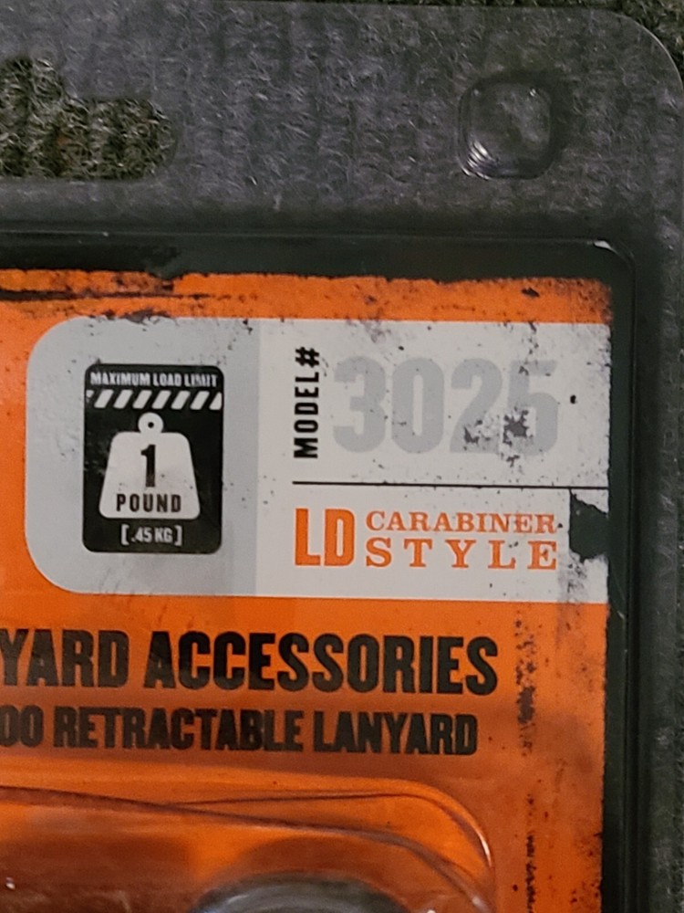 Ergodyne 3025 Tool Lanyard Accessory Pack, 1 Lb New