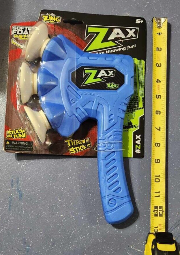 Zing Zax - The Foam Throwing Axe - Blue Axe Throwing Fun! NEW!!!