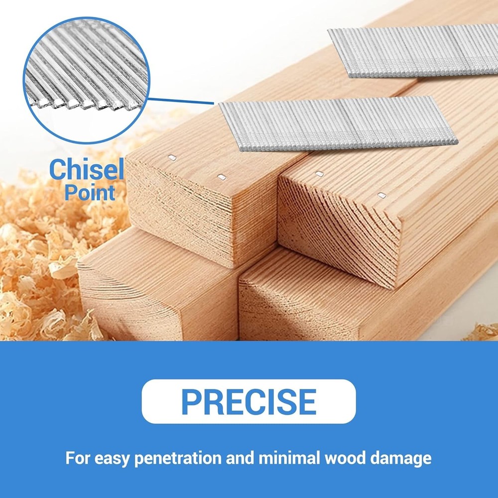 Angled Finish Nails 2" - 16 Gauge Galvanized - 2000 Pack