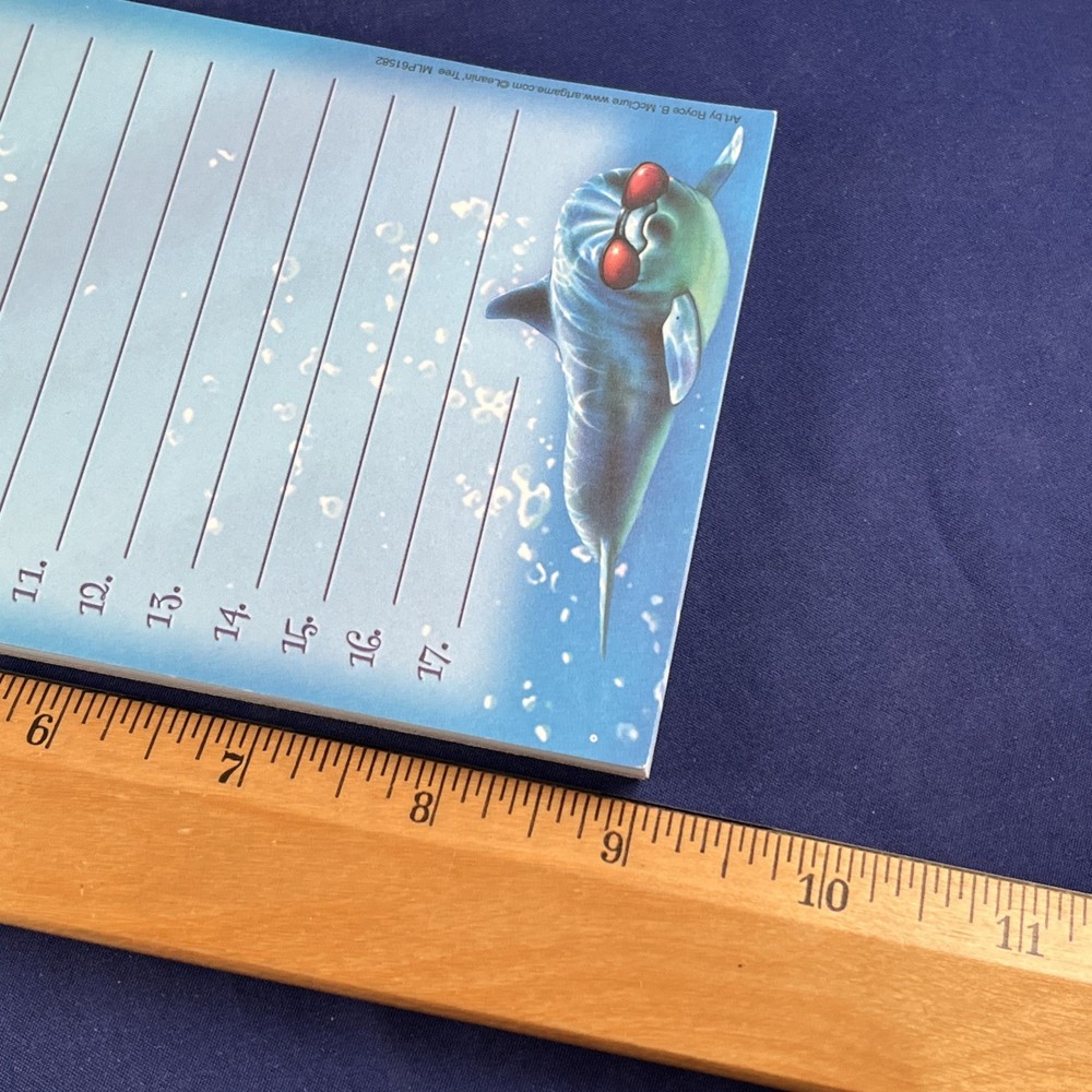 Dolphin Things To Do Notepad Stay Cool Open Package Probably 75 Sheets