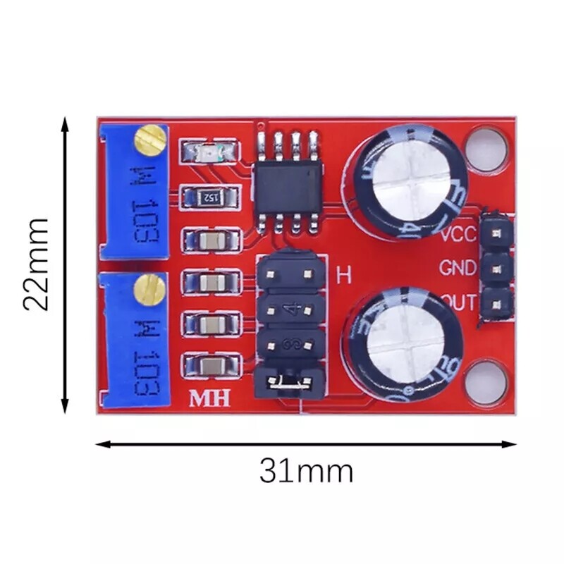 4Pc NE555 Duty Cycle Pulse Frequency Adjustable Square Wave Generator Module HOT