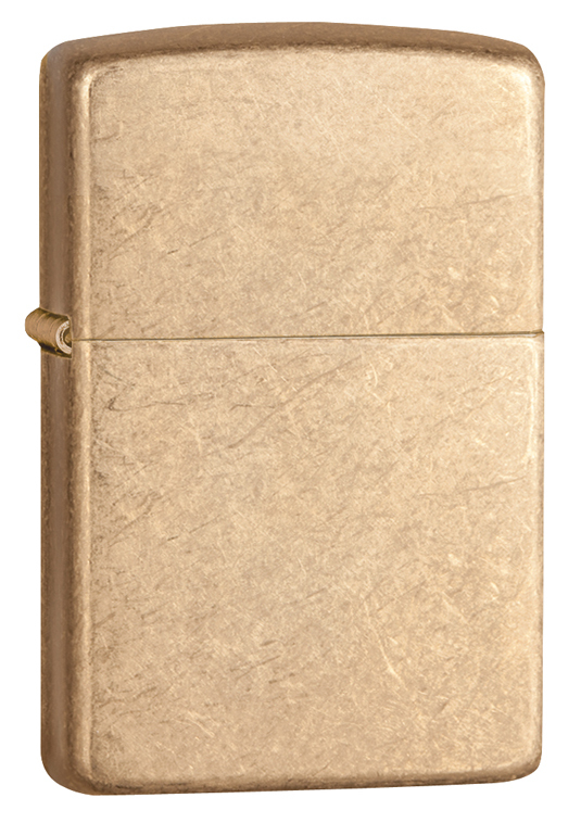 Zippo Armor Tumbled Brass Lighter,  28496, New In Box