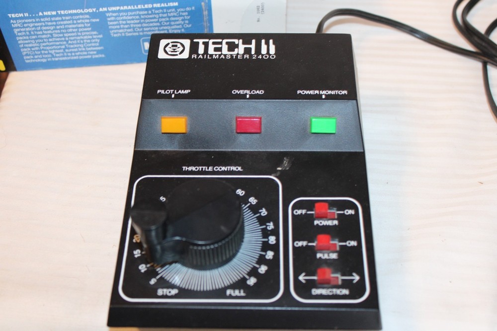 HO Scale MRC Tech II Railmaster 2400 Hobby Transformer Power Pack
