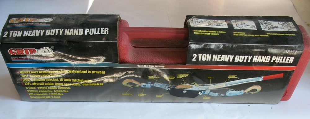 NEW GRIP 2 TON HEAVY DUTY HAND PULLER