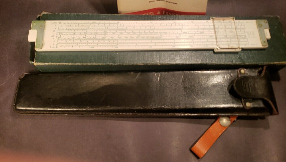 Doric K & E Co 1947 Slide Rule With Leather Case