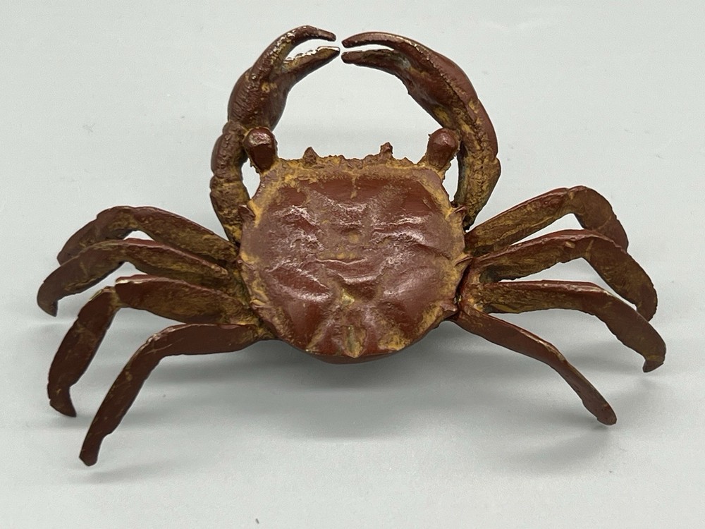 Brown Painted Iron 4” Wide Crab