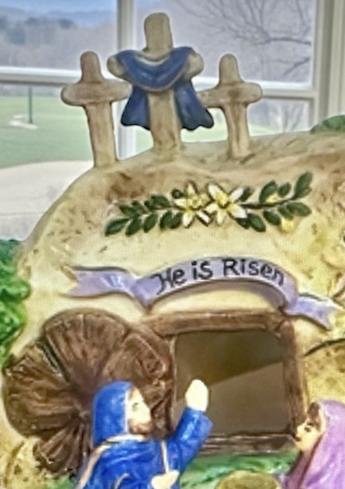Blue Sky Clayworks Easter HE IS RISEN Passion Scene NEW IN BOX Auth Retailer