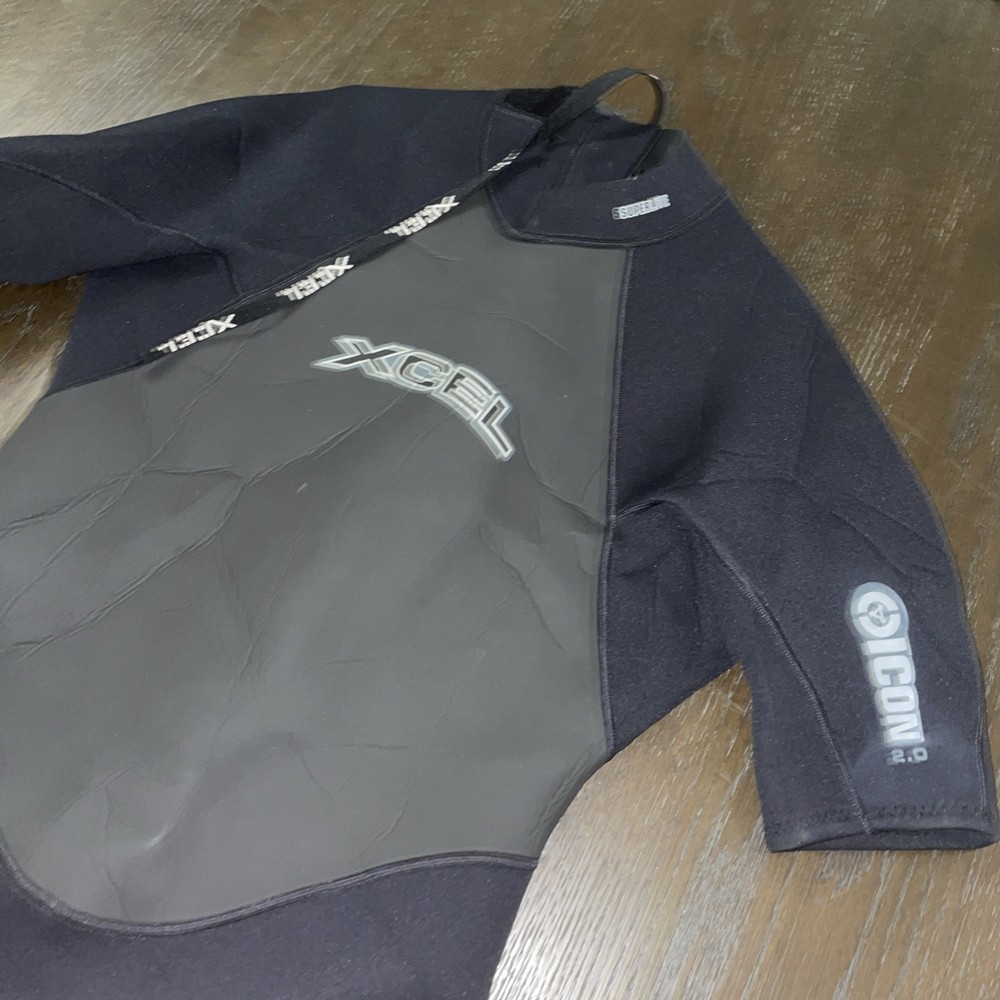 Excel Axis Short Sleeve Back Zip Spring Wetsuit Icon 2.0 Black Size 2XL MINT