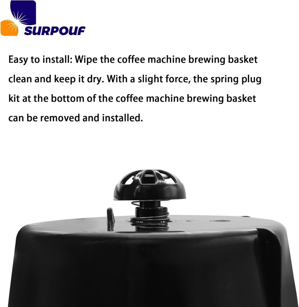 Coffee Replacement Brew Basket Spring Loaded Stopper Kits Fits For Mr....