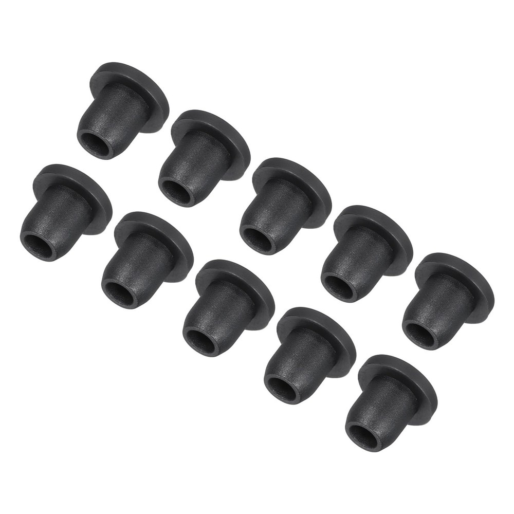 10 PCS 11mm Black T-Shaped Solid High Temp Silicone Plugs for Coating Plating