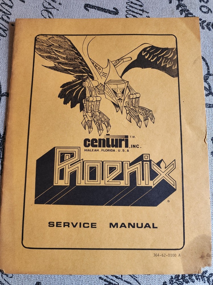 Phoenix Arcade Manual Centuri
