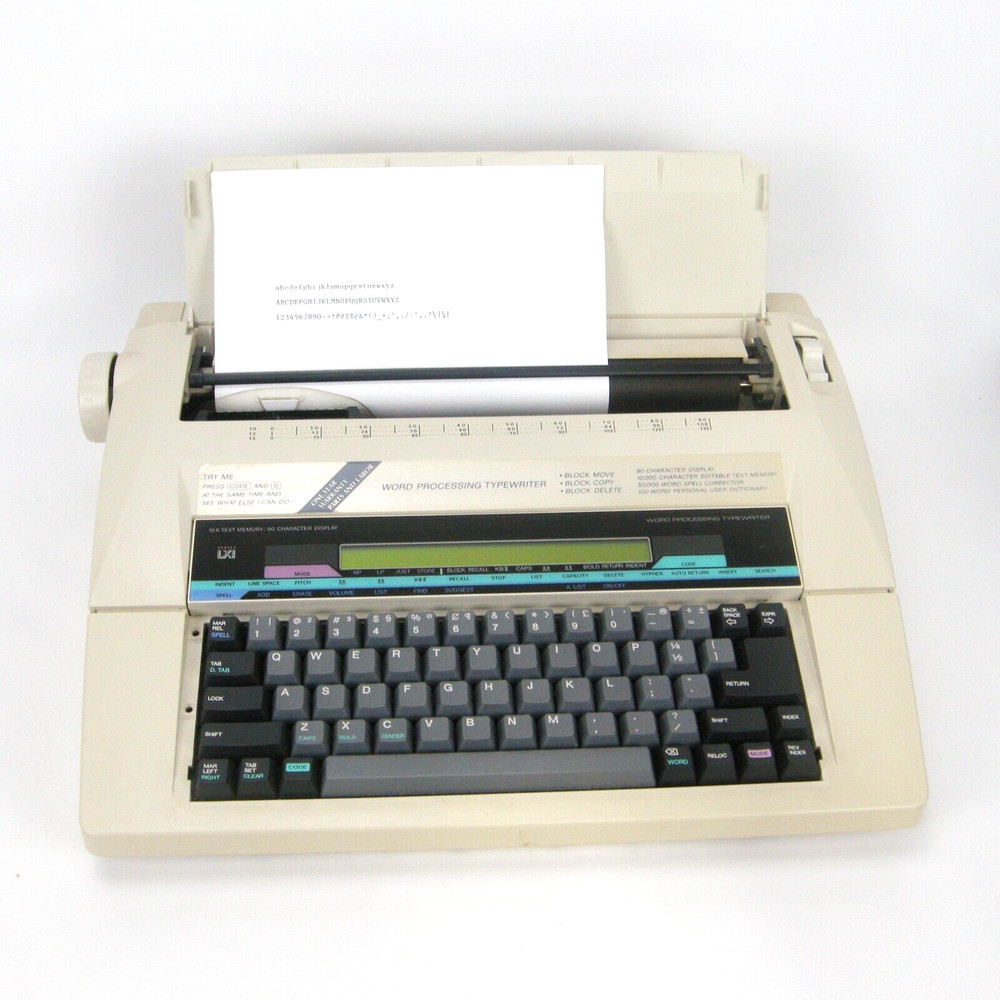 Sears Roebuck Portable Word Processing Typewriter 10K Text Memory - GC