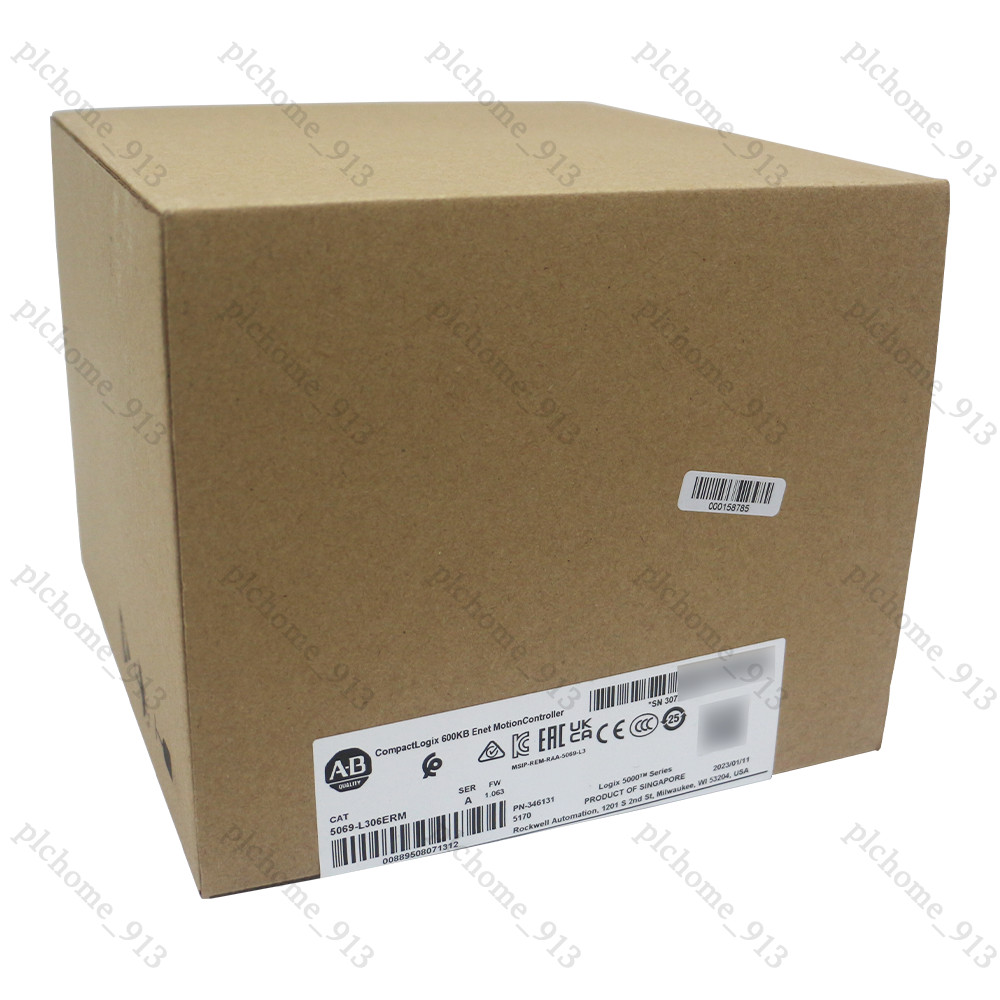 New Allen Bradley 5069-L306ERM CompactLogix 5380 Controller 16 EtherNet/IP Devic