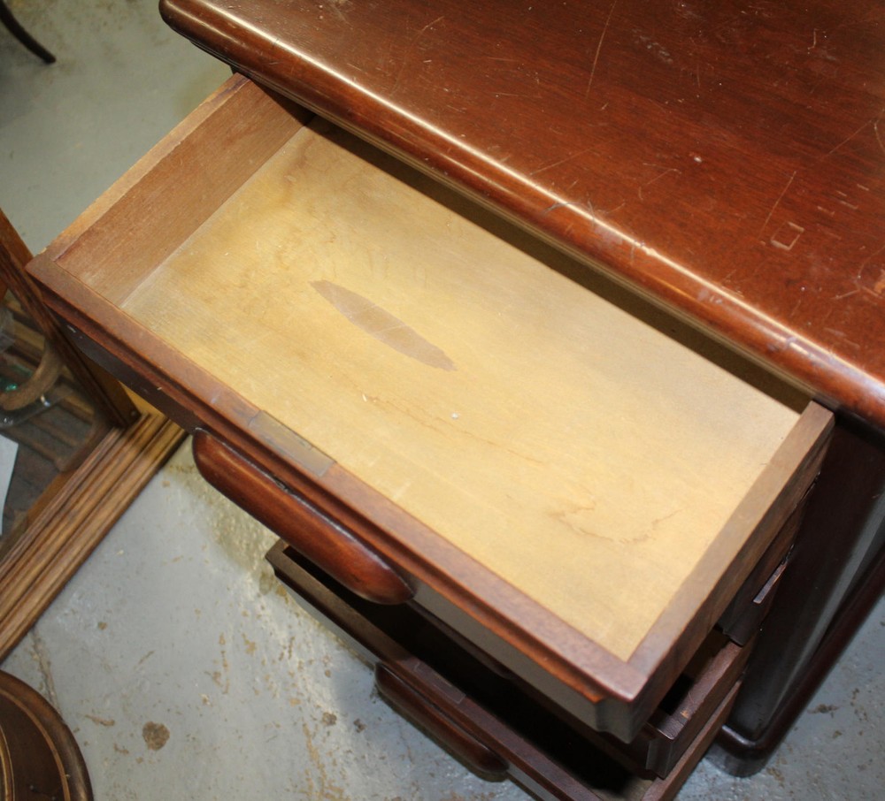 Antique Mahogany 5 drawer Office Helper Stand