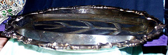 Fabulous Wallace 1920's Georgian Style Large Chippendale Silver Plate Serving