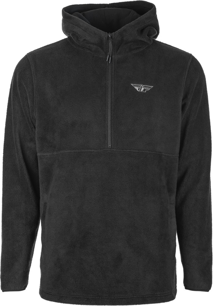 Fly Half Zip Pullover Hoodie Black Fits Sm