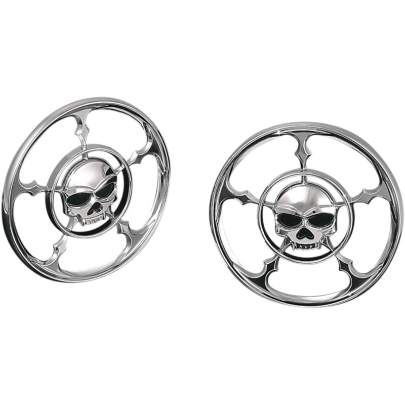 Kuryakyn - 7373 - Front Speaker Grills, Zombie