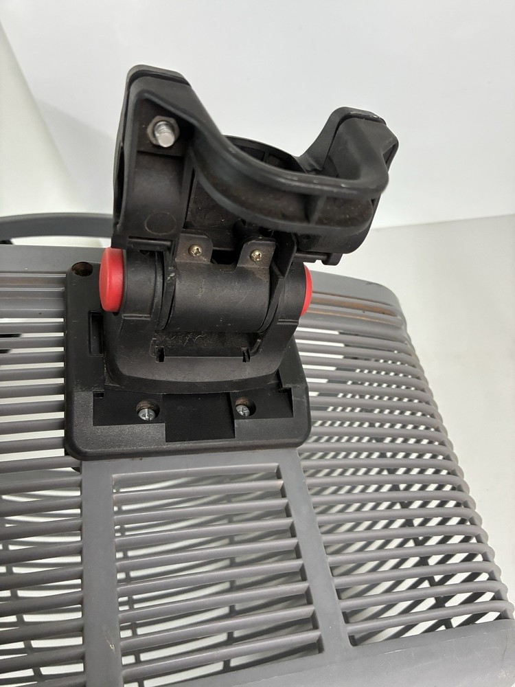 Flinger Grey Bike Basket With quick release adjustable mount system