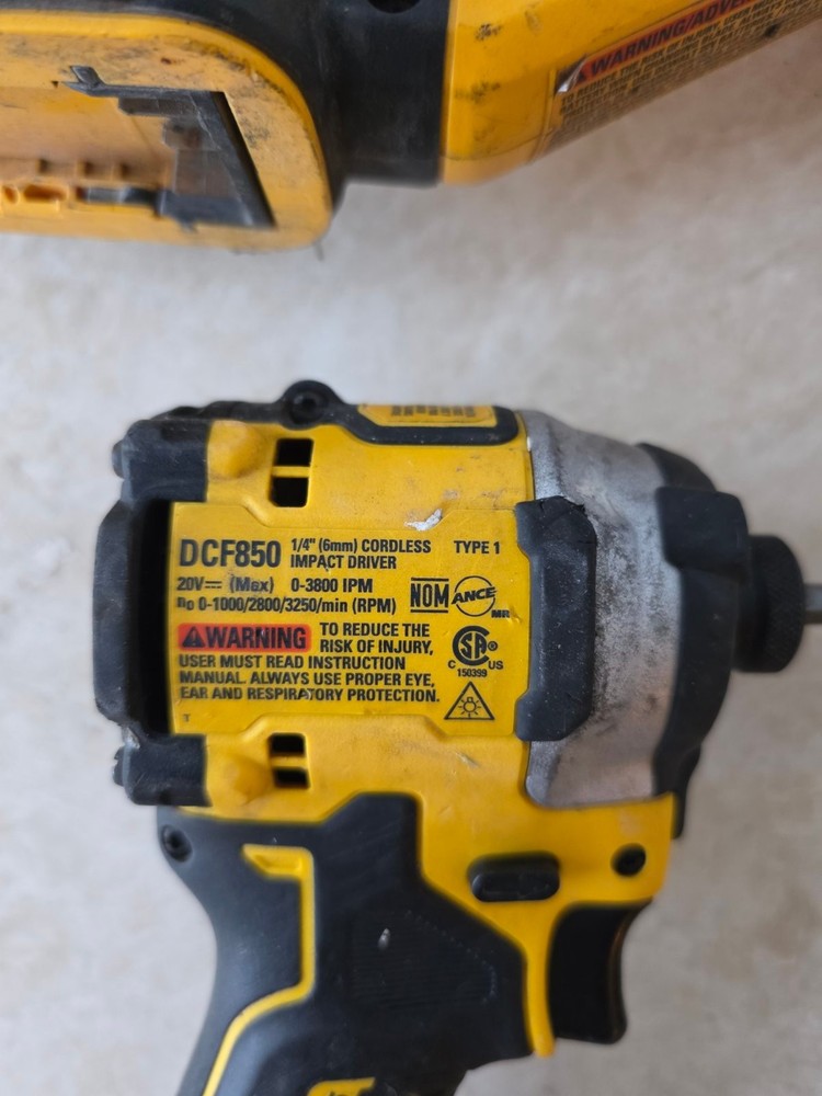 DeWalt DCS382, DCF850, DCB107