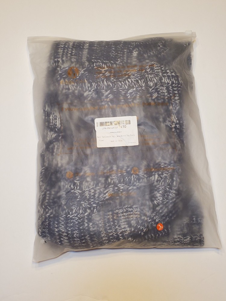 Cooltail Dog Sweater Size Large Blue Knit Jacket