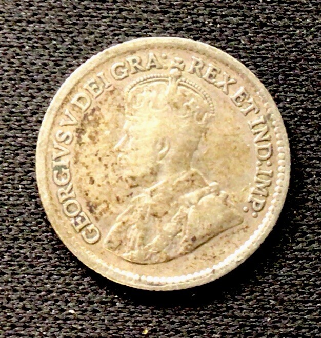 1920 Canada Silver! 5 Cents. ENN Coins