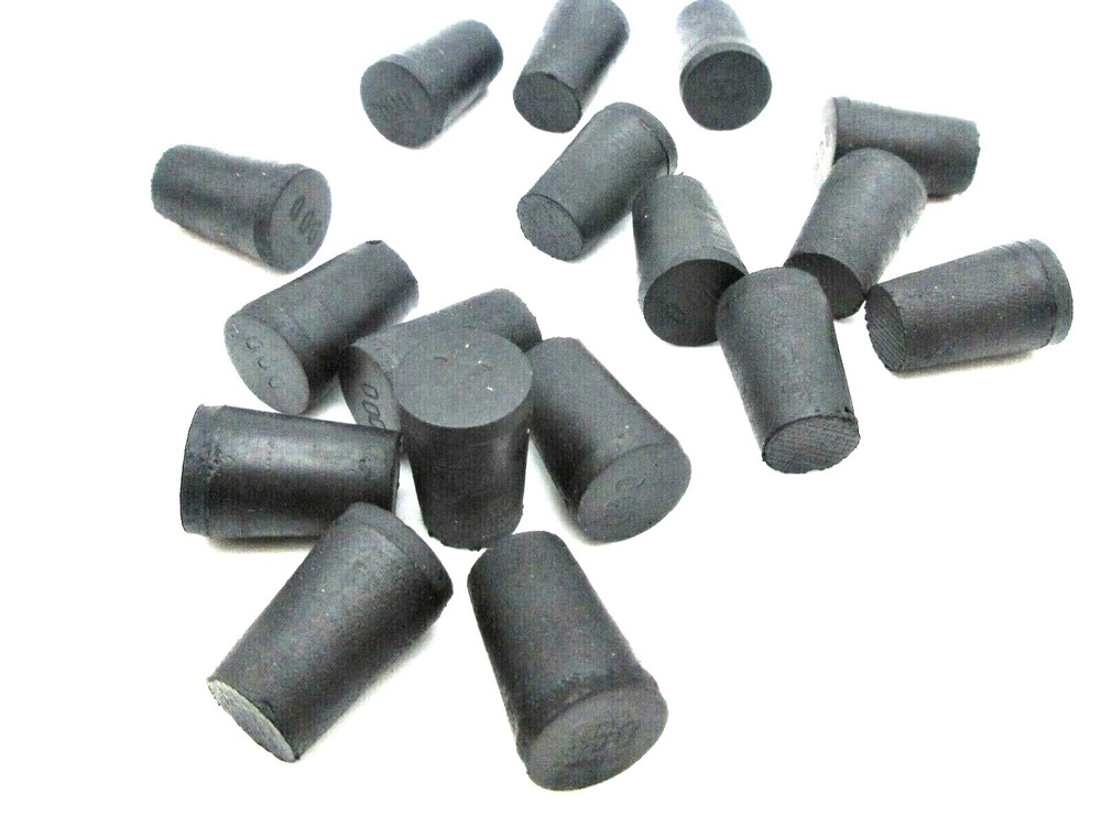 #000 Solid Rubber Stoppers Lab Tapered Plugs Rubber Corks Various Pack Sizes