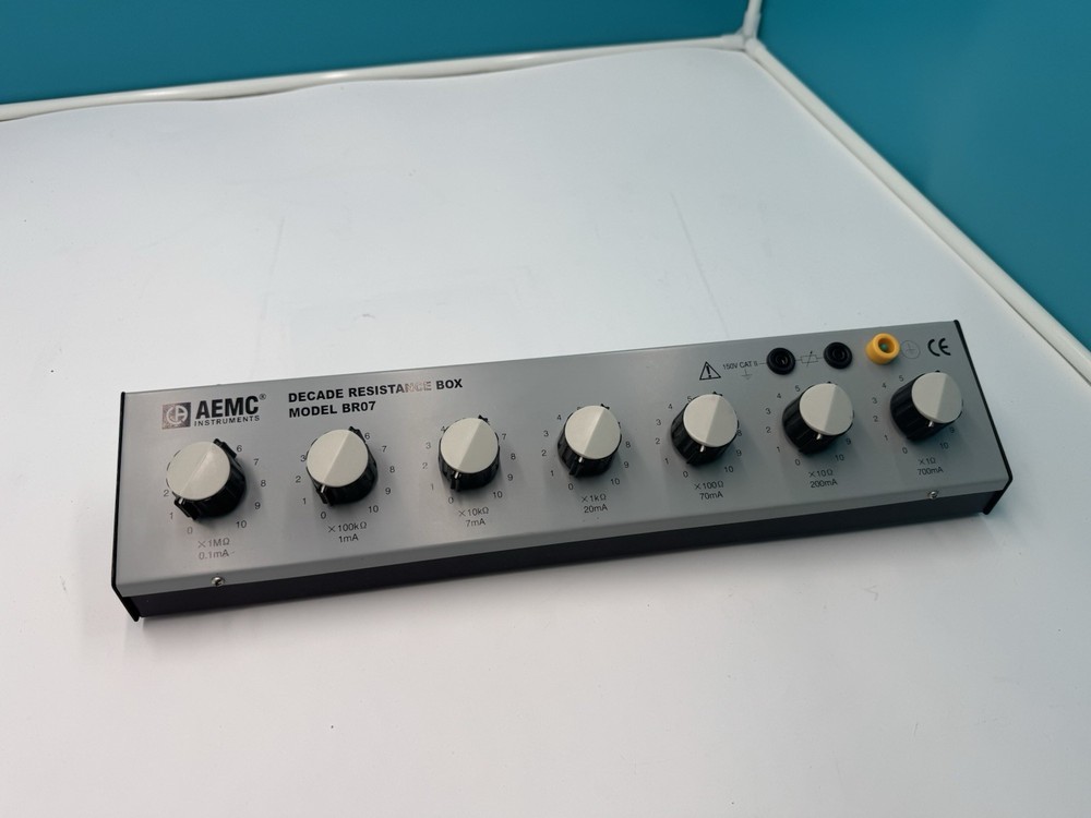 AEMC BR07 Resistance Decade Box for Calibration & Testing — 1Ω to 10MΩ